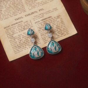 Swan Lake Blue Enamel Set