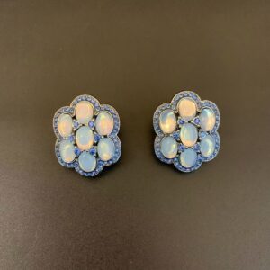 Royal Opal & Sapphire Bridal Set